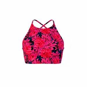 Victoria's Secret Sport Pink and Black Floral High Neck Strappy Sports Bra